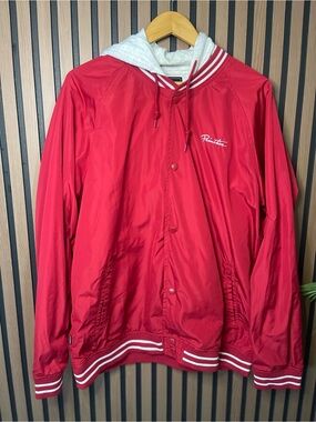 Primitive varsity hooded jacket windbreaker
